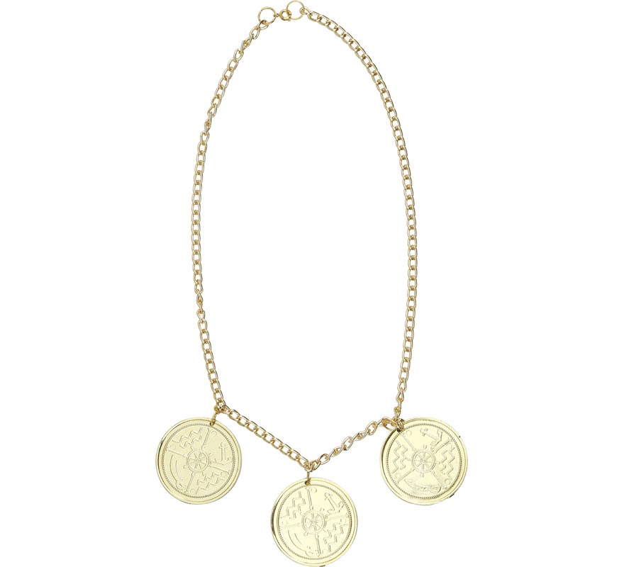 Pack de Collar y Pendientes de Monedas Pirata-B