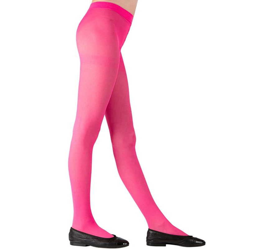 Meia-calça rosa 40 DEN para meninas-B