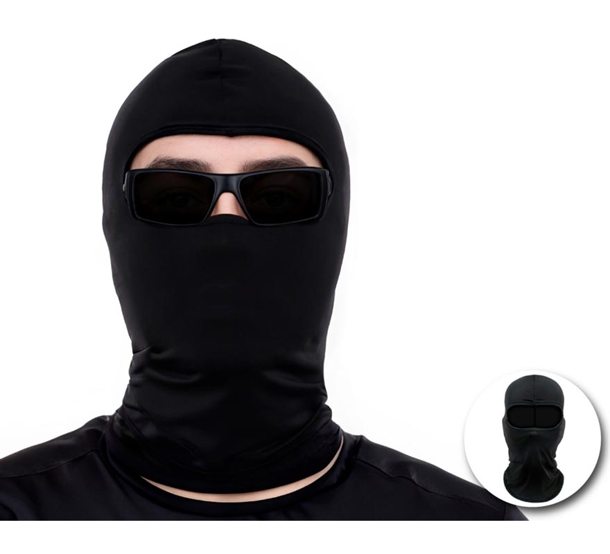 Black Knit Balaclava-B