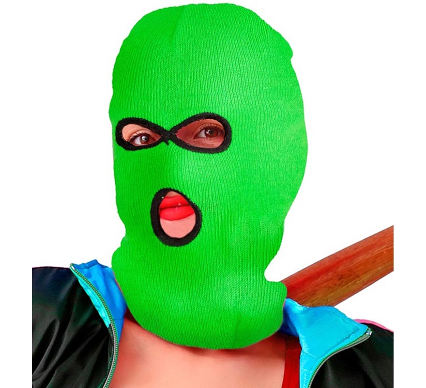 Pasamontañas verde Fluorescentes-B