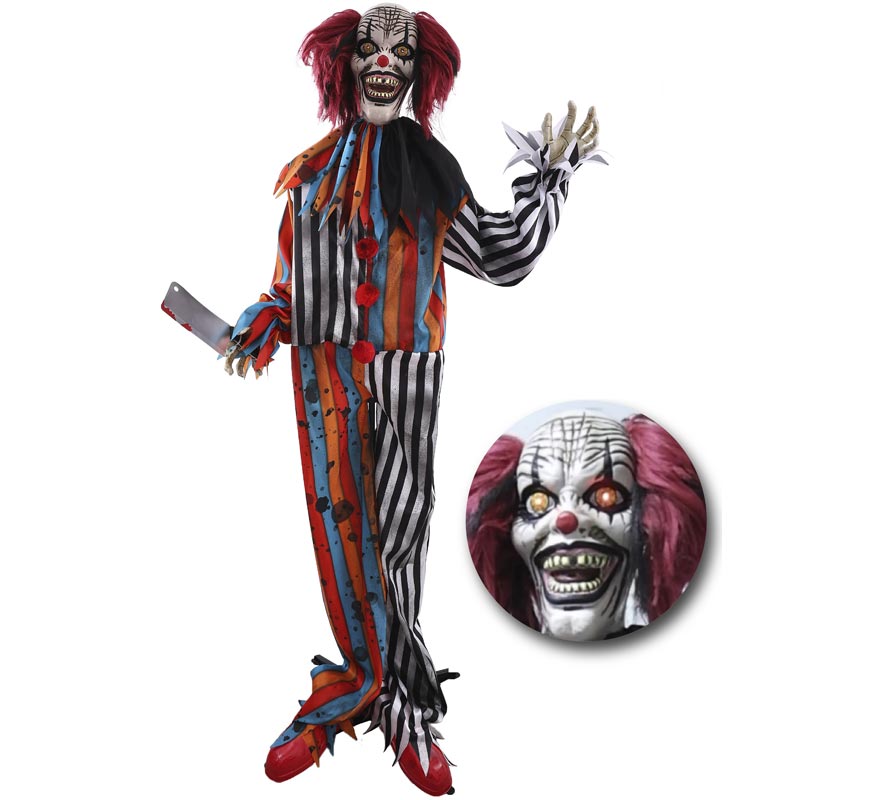 Palhaço Assassino Animado de 170 cm com Som e Movimento-B
