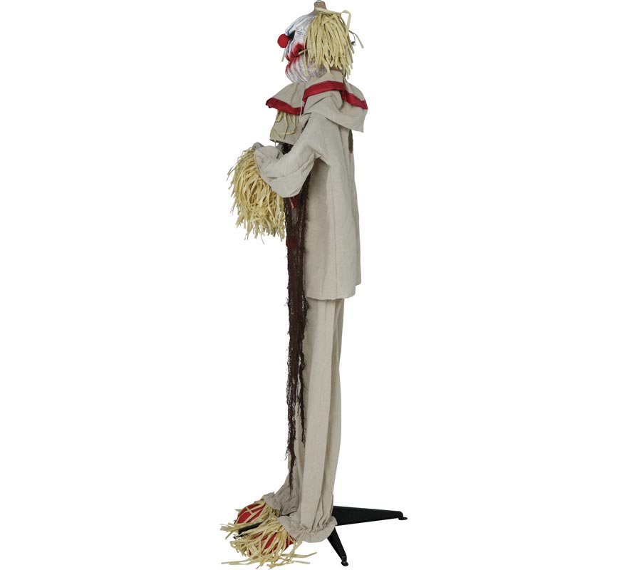 Palhaço Espantalho de 175 cm com Som e Luz de Movimento-B