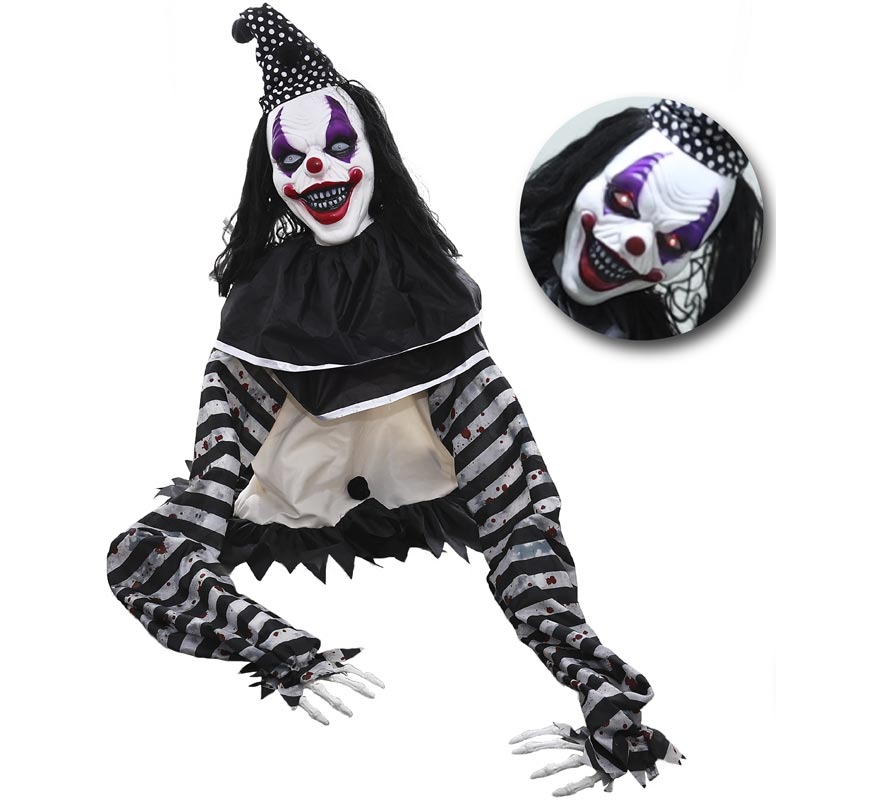 Palhaço Assustador Animado Piso 107 cm-B