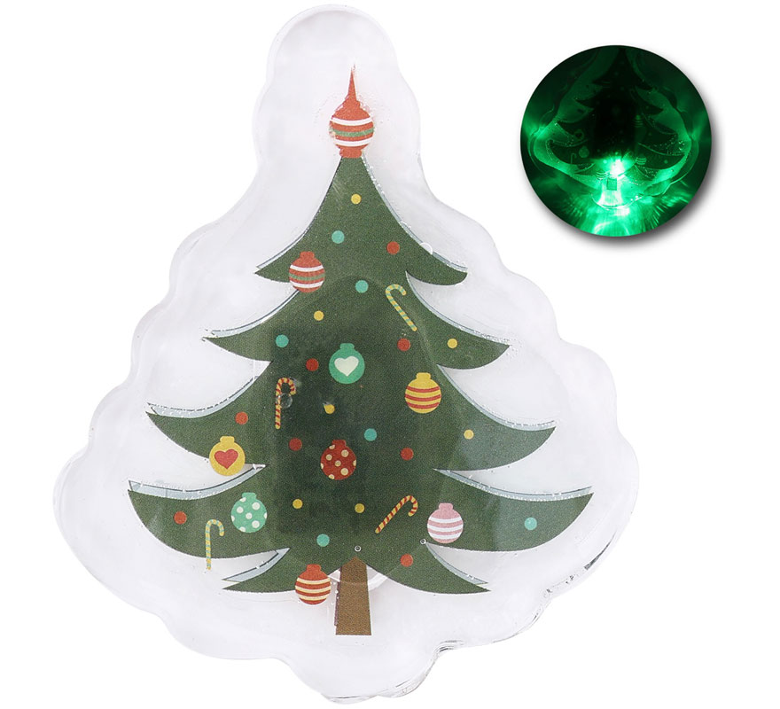 Pegatina Gel Led Árbol Navidad de 10x15 cm-B