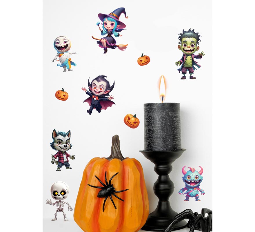Halloween Monster Stickers-B