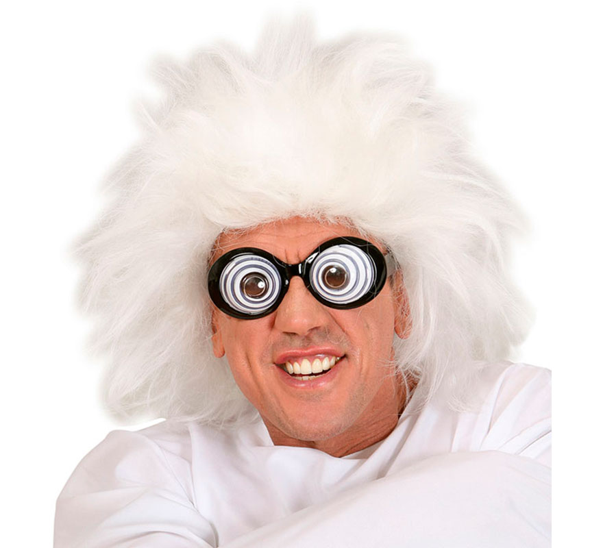 White Mad Scientist Wig-B