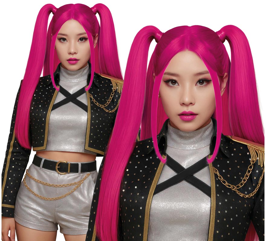 Peluca de Mira Cazadora K-Pop-B