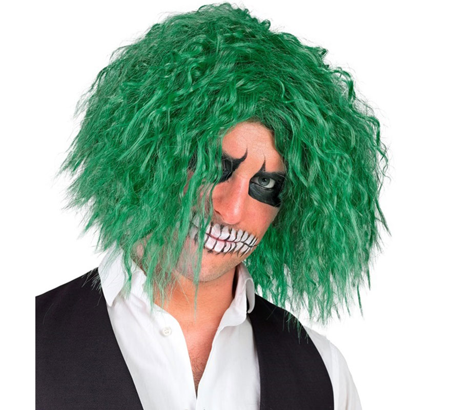 Green Laughing Clown Wig-B