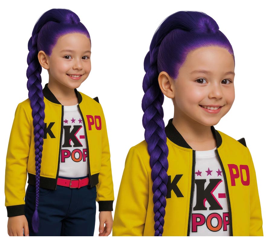 Peluca de Rumi Cazadora K-Pop-B