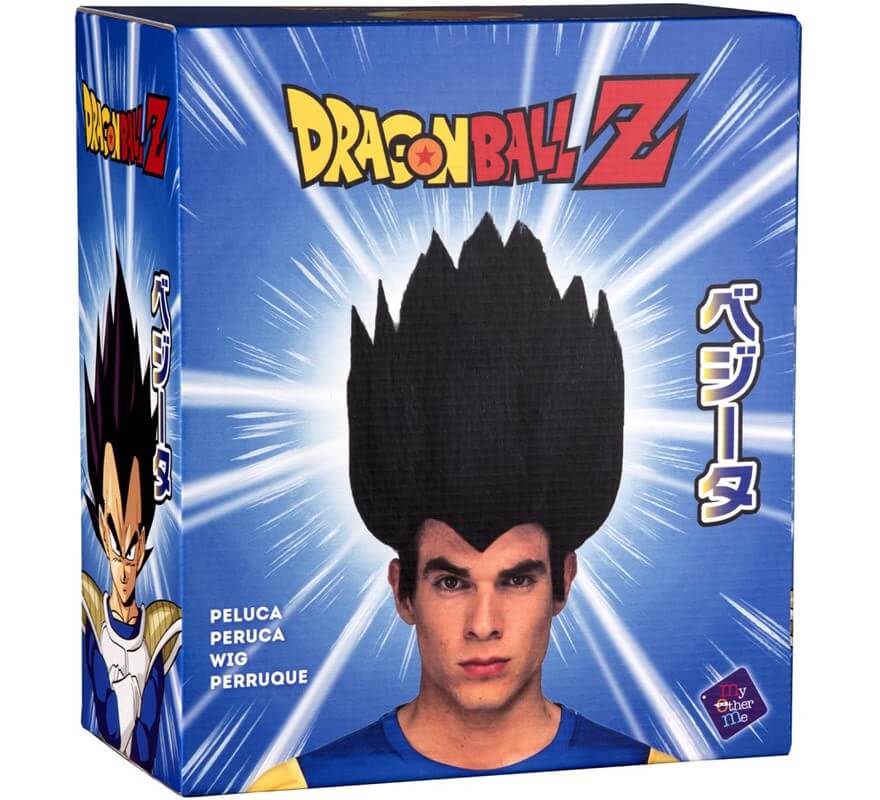 Peruca Dragon Ball Vegeta na caixa para homem-B