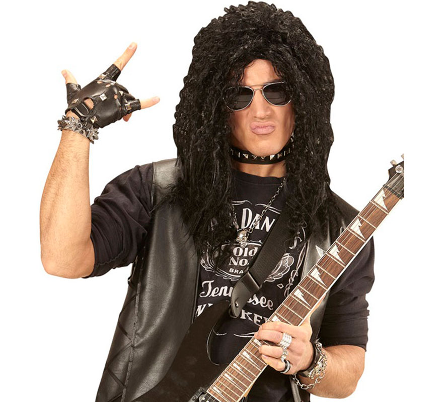 Peruca preta Hard Rock-B