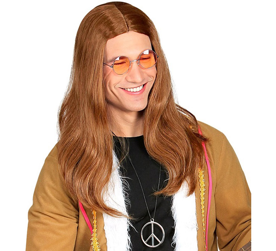 Peruca Hippie Mane dos anos 60-B