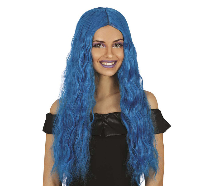 Parrucca di capelli lunghi ondulati in vari colori-B