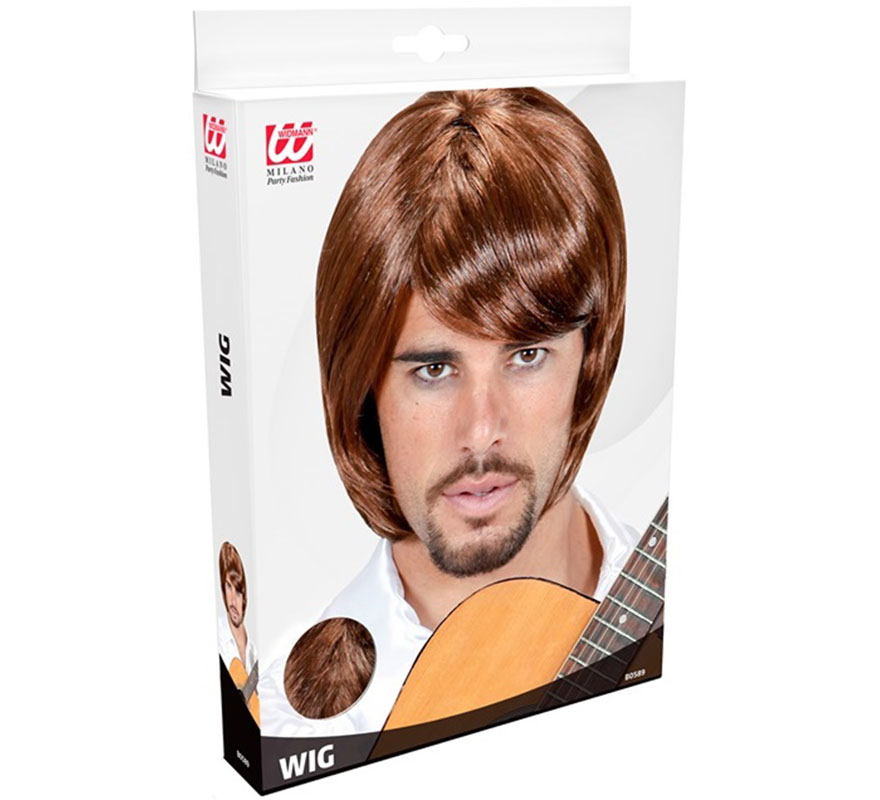 Peruca Pop Star Bjorn dos anos 70-B