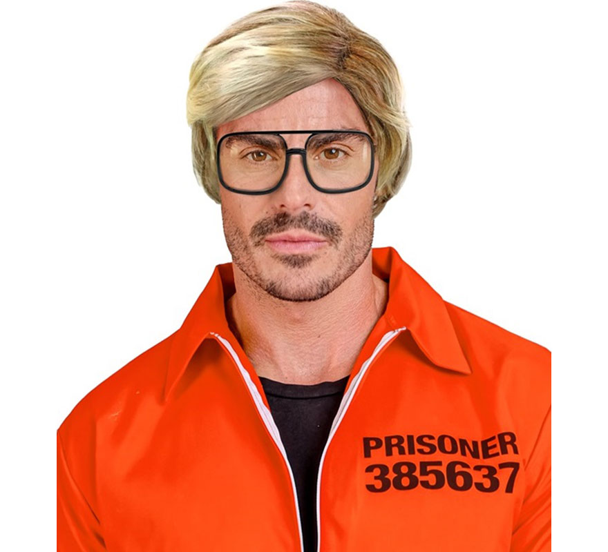 80s Blonde Wig for Men-B