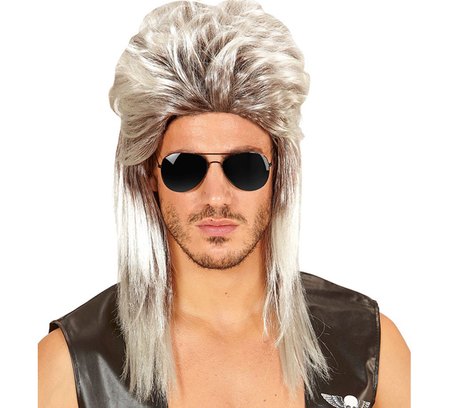 Peruca Loira com Coque Vokuhila-B