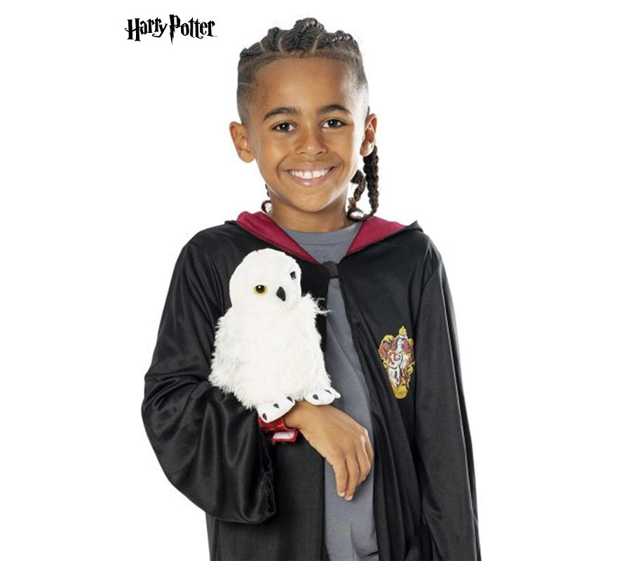 Pelúcia Harry Potter Coruja Hedwig com base de apoio para braços-B