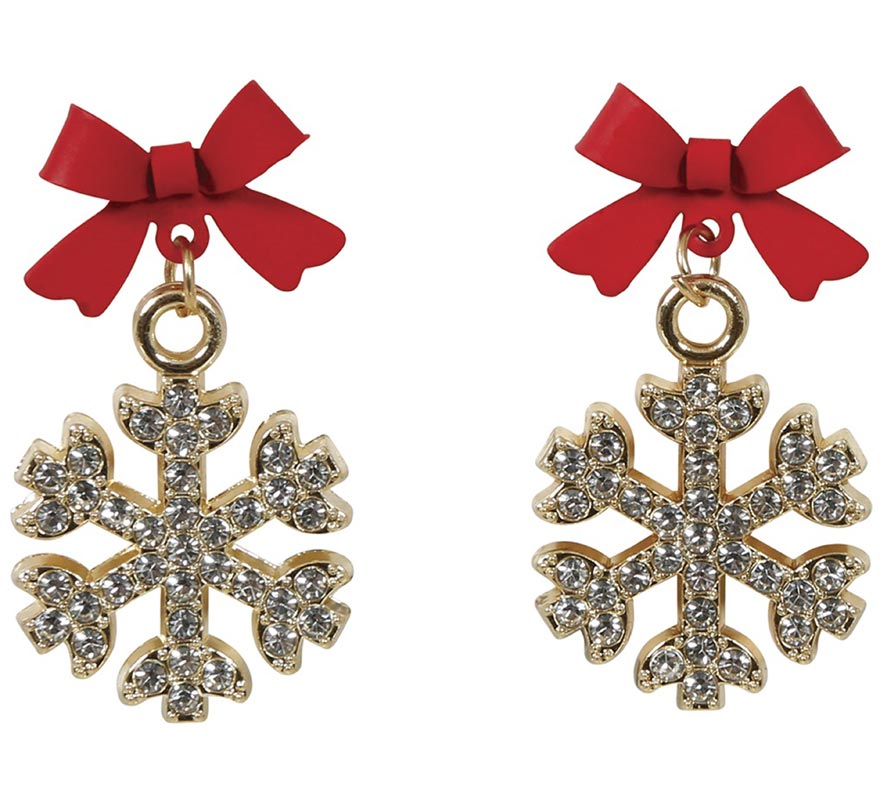 Christmas Snowflake Earrings-B