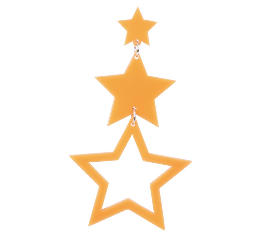 Pendientes Estrellas Neón en colores surtidos-B