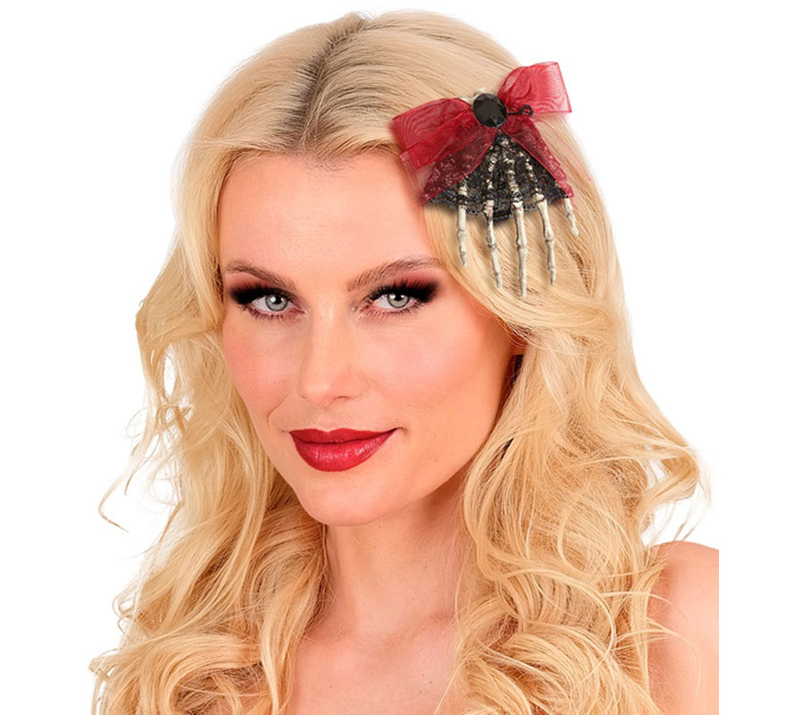 Skeleton Hand Hair Clip-B