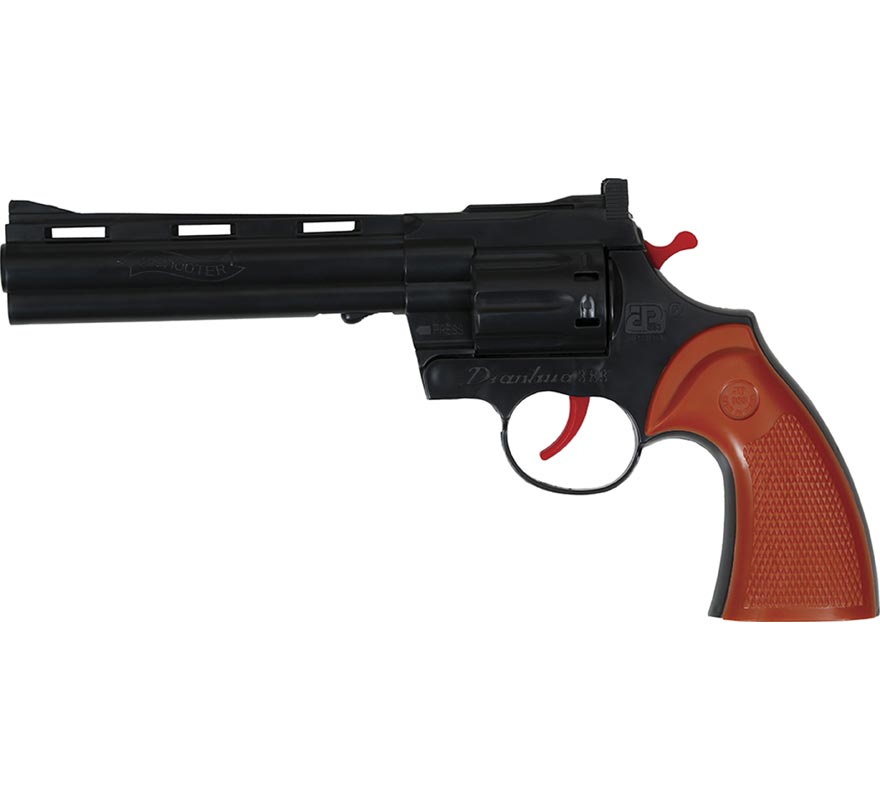 Pistola de Vaquero de 25 cm de Plástico de Juguete-B