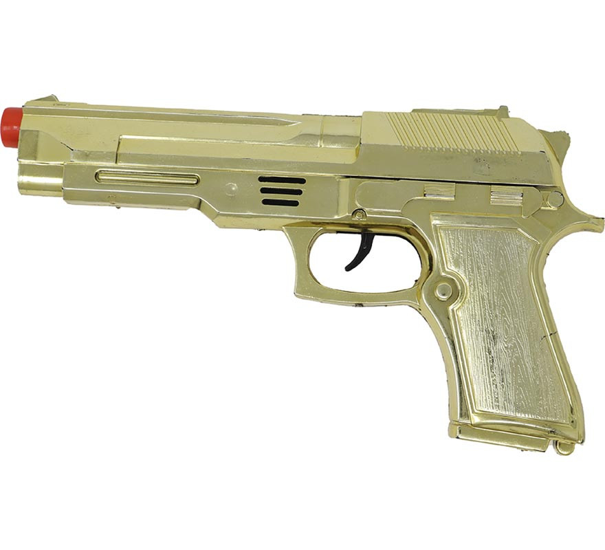 Pistola in oro metallizzato da 22 cm-B