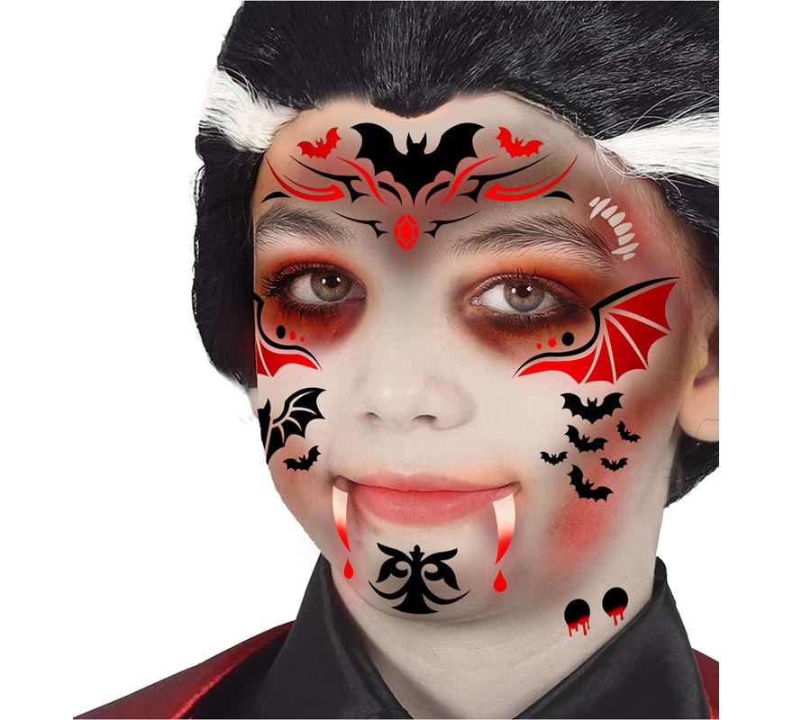 Estêncil de maquiagem de vampiro 14x20 cm-B