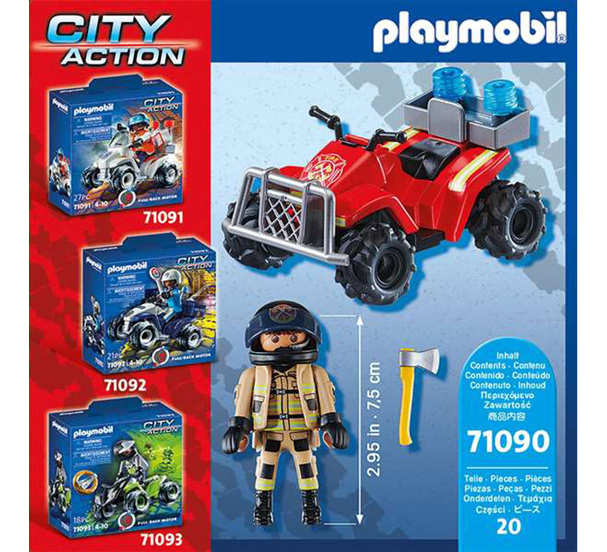 Playmobil City Action Bomberos - Speed Quad-B