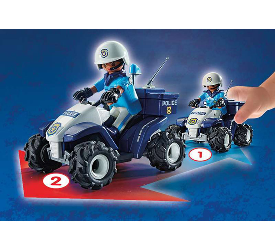 Playmobil City Action Policía Speed Quad-B