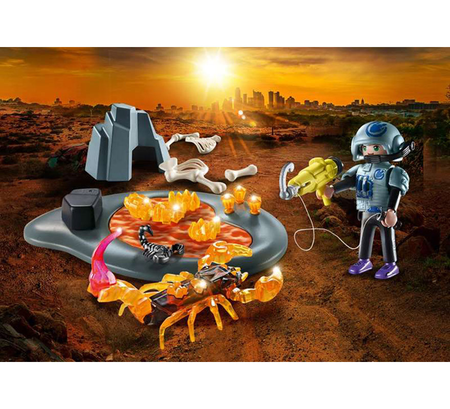 Playmobil Dino Rise Starter Pack Lucha contra el Escorpión de Fuego-B