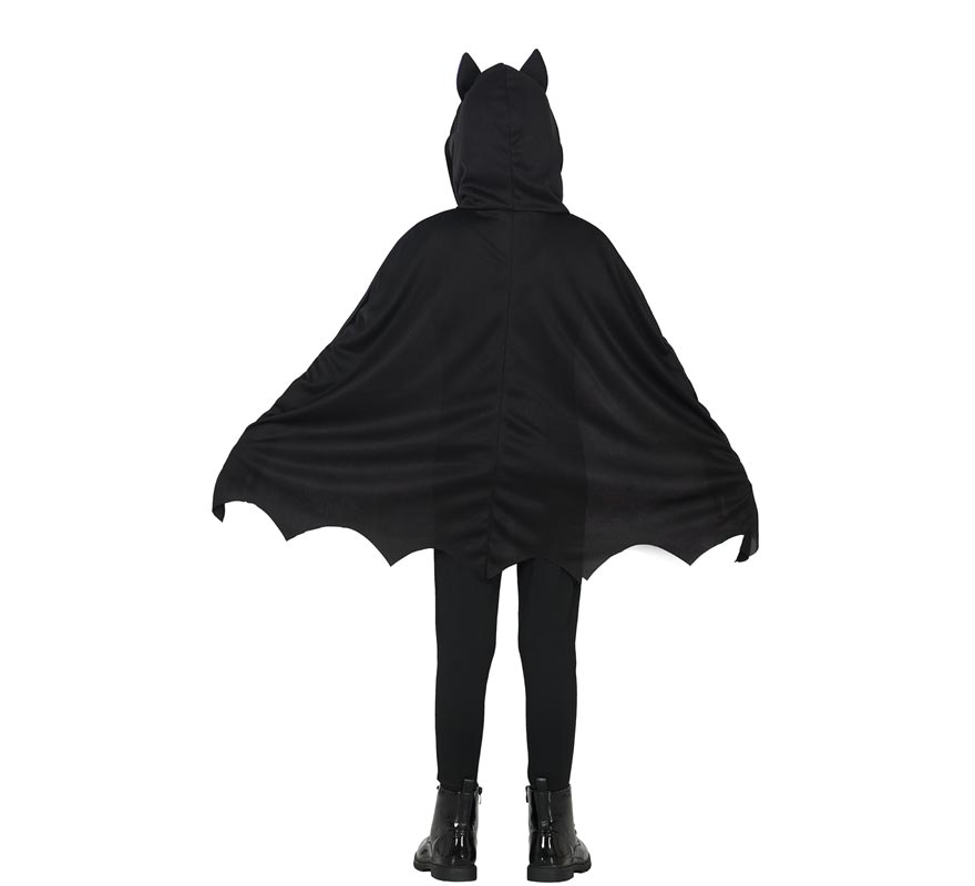 Poncho roxo de morcego para crianças-B
