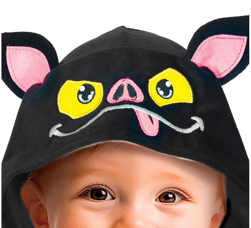 Poncho de morcego para bebês-B