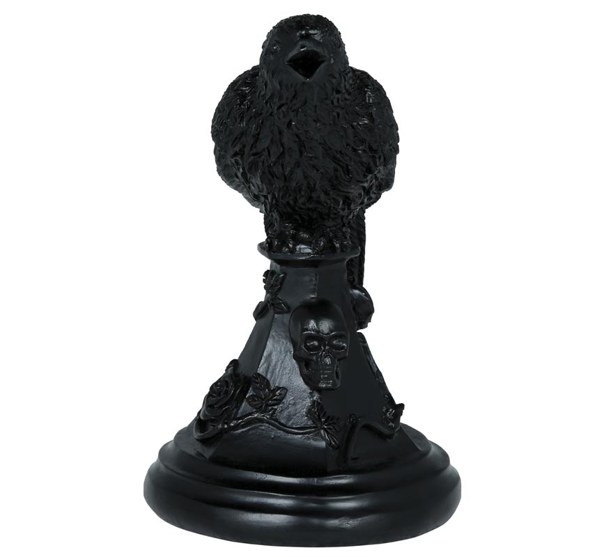 Resin Raven Candle Holder 16x10 cm-B