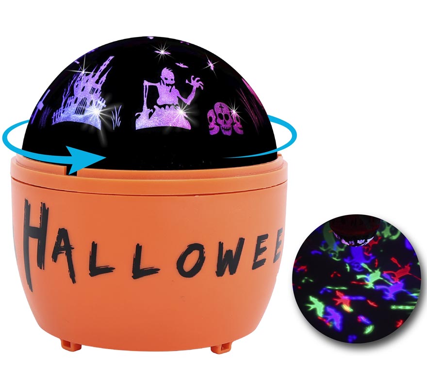 Halloween Rotating LED Projector 11.5x11.5x13 cm-B