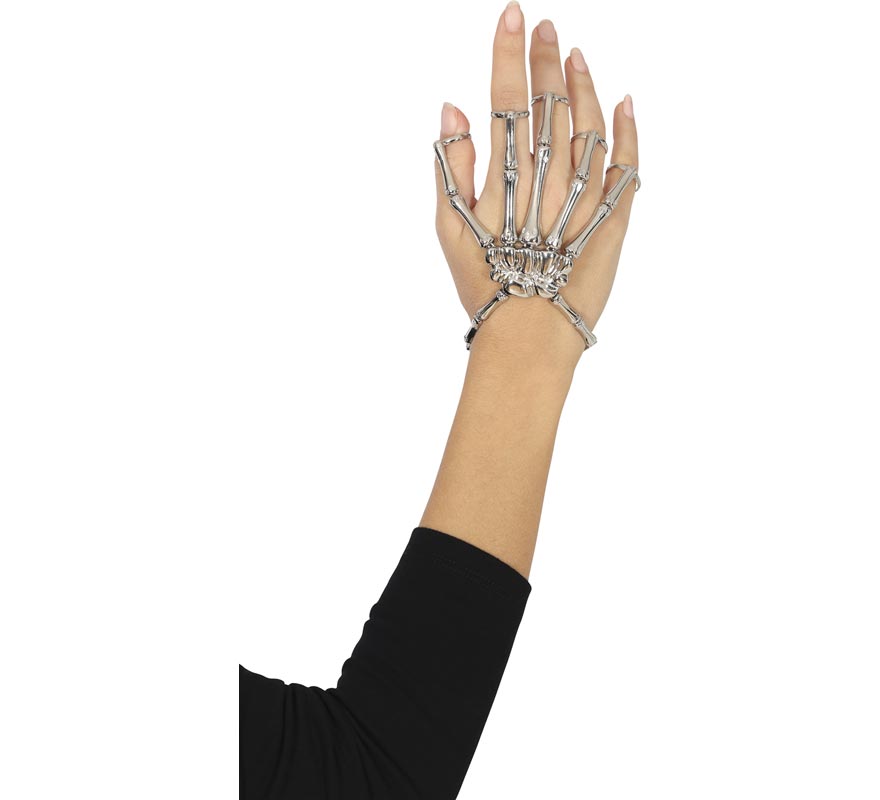 Metal Skeleton Ring Bracelet-B