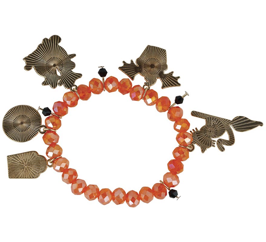 Orange Halloween Figure Bracelet-B