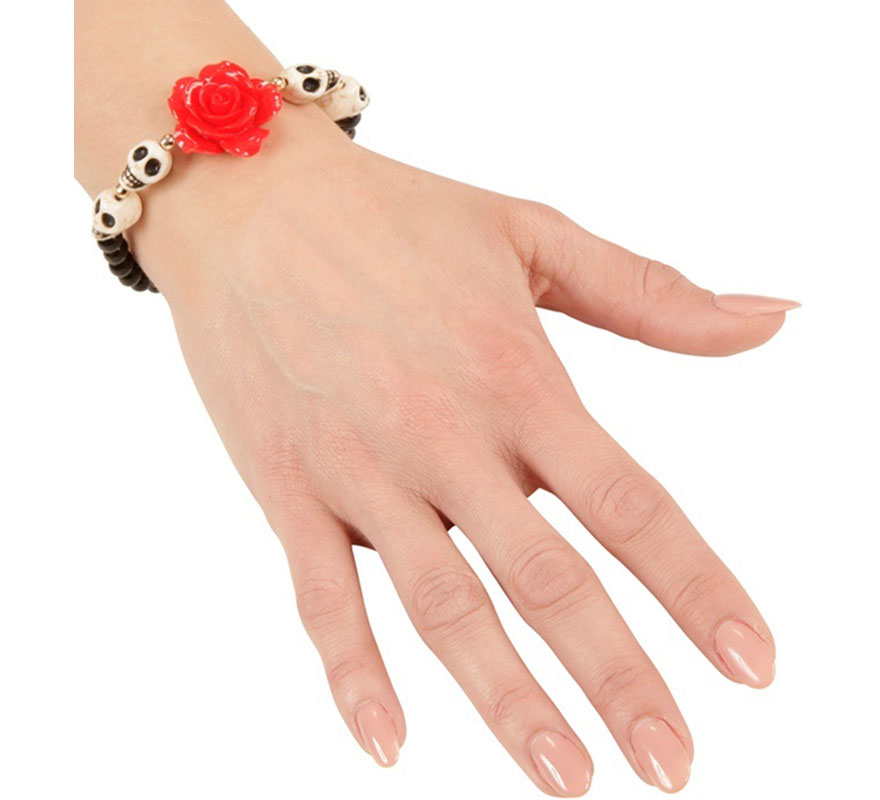 Tag der Toten Armband mit Totenköpfen-B