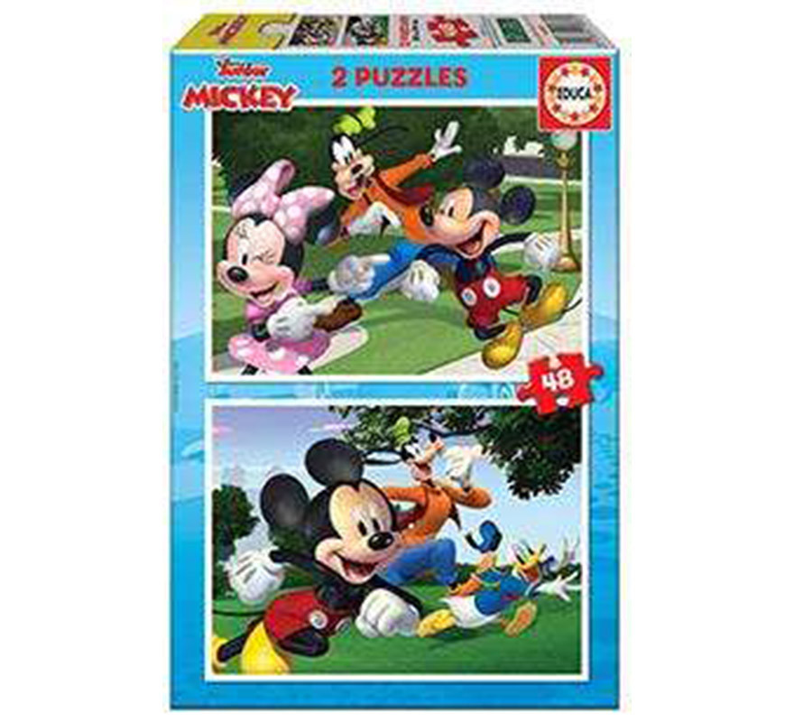 Puzzle 2X48 Mickey & Friends-B