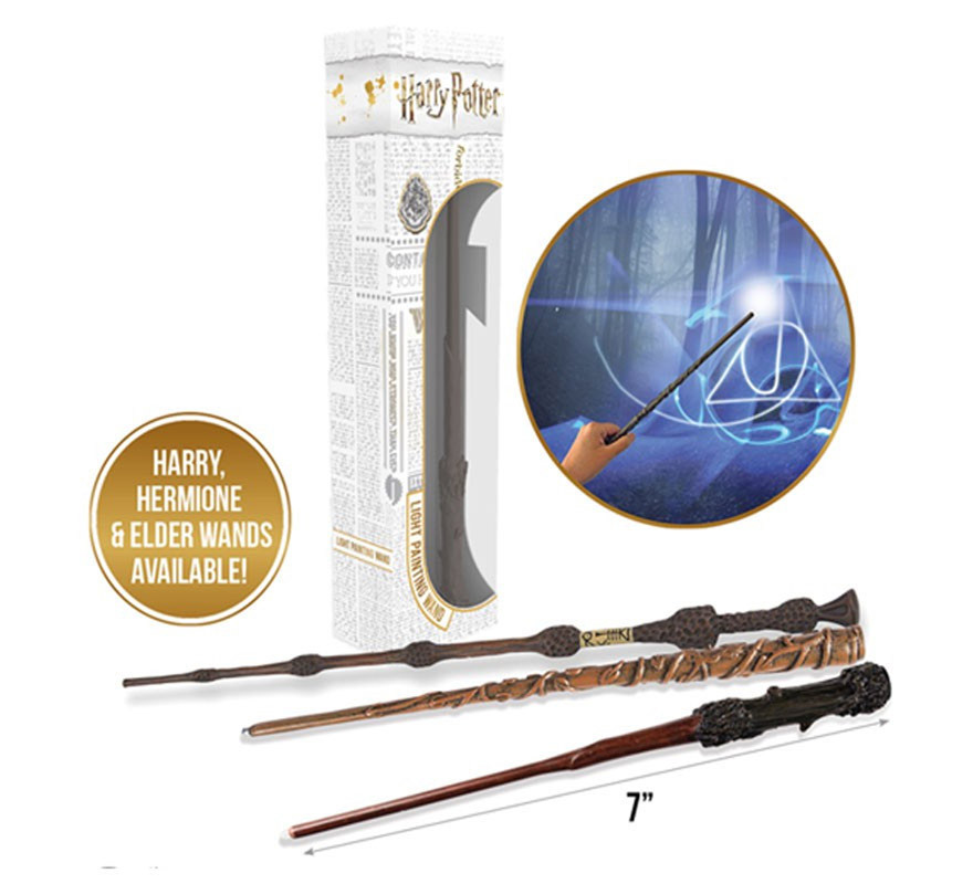 Hermione Lumos Light Up Wand Replica with App-B