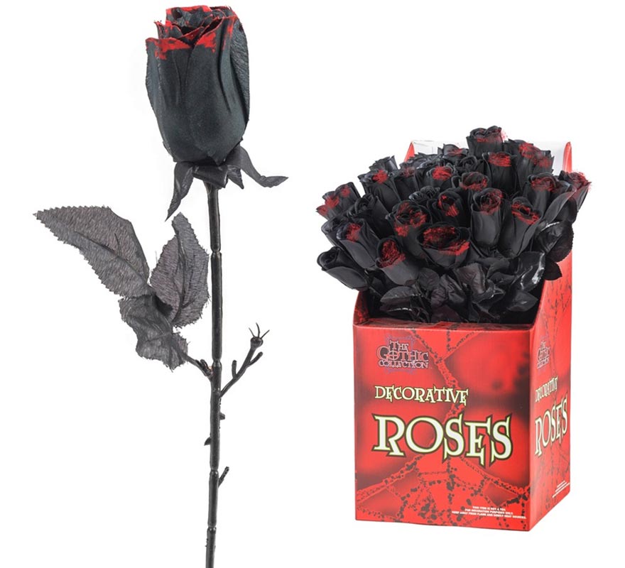 46cm black and red rose-B