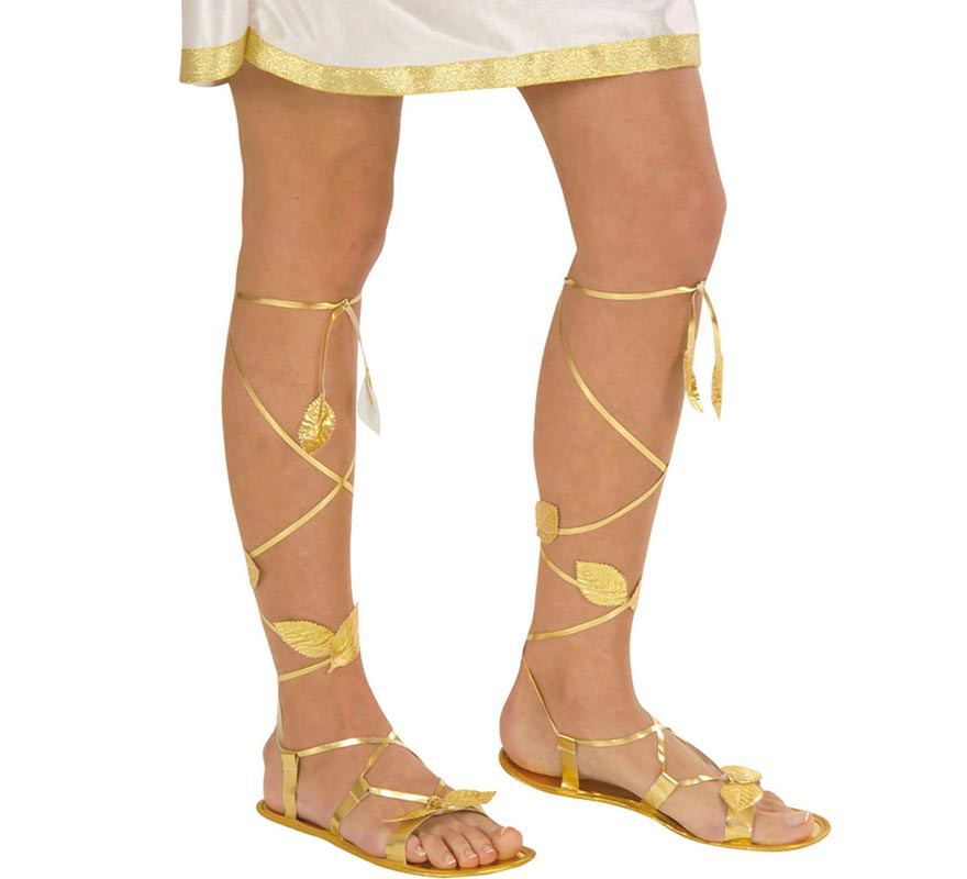 Sandalias Doradas de Diosa Griega o Romana-B