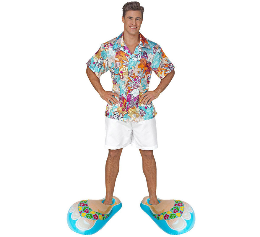 Sandales hawaïennes gonflables de 22 po de couleurs assorties-B