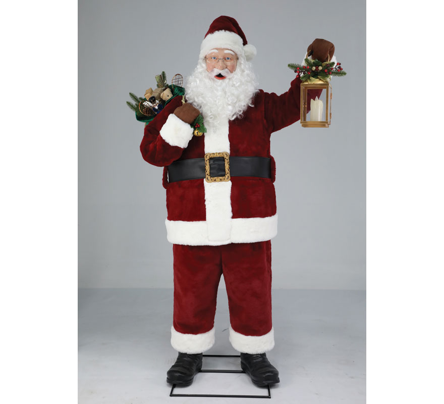Papai Noel com luz, som e movimento 1,8 m-B