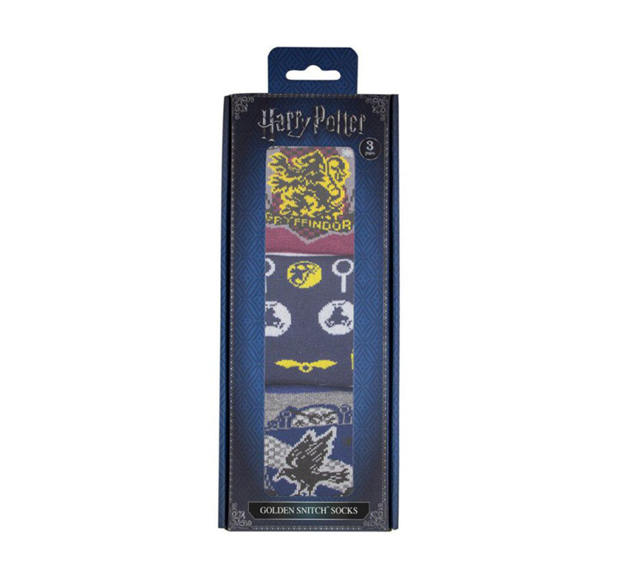 Set 3 pares de calcetines Harry Potter Quidditch-B