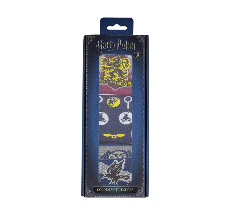 Conjunto de 3 pares de meias Harry Potter Quadribol-B