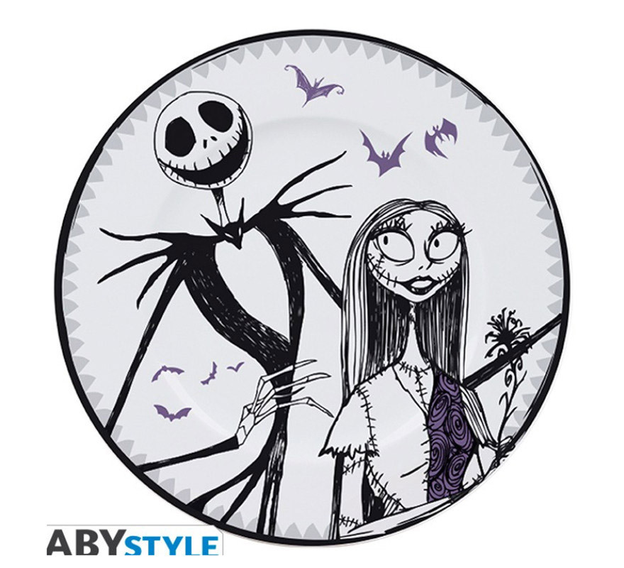 Set of 4 Nightmare Before Christmas Tim Burton plates-B