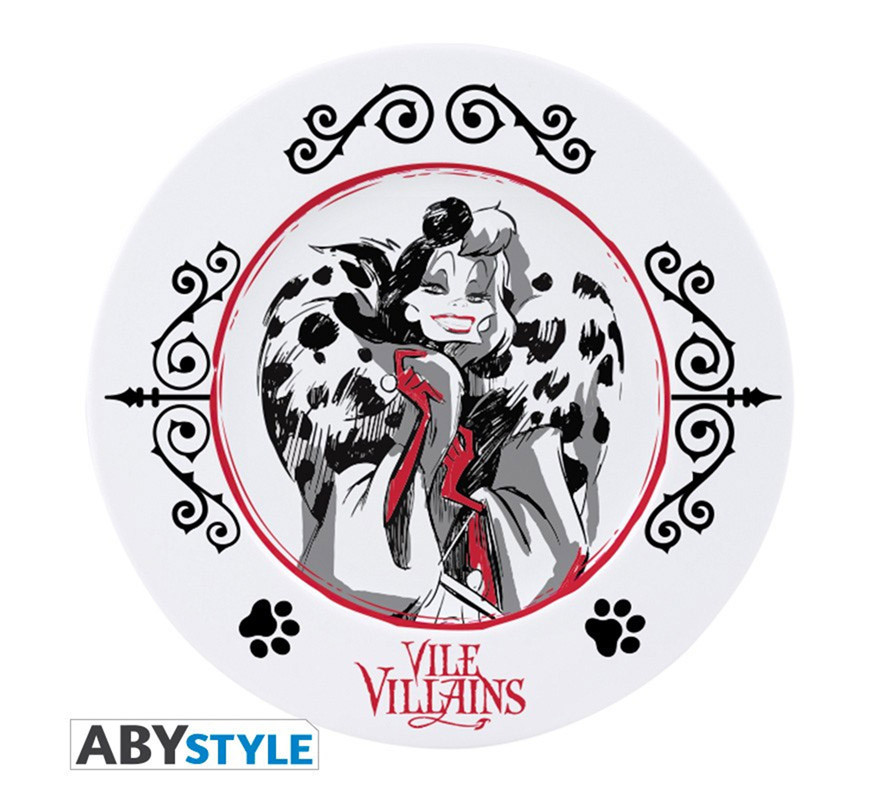 Set of 4 Disney Villains plates-B