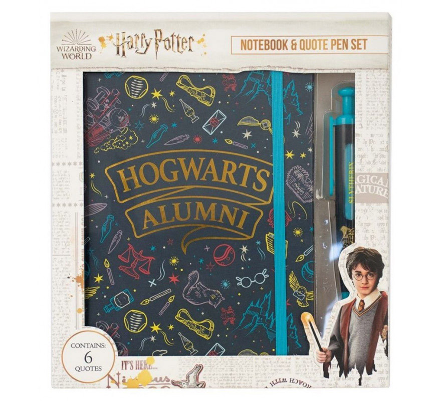 Harry Potter Hogwarts Alumni Notebook and Pen Set-B