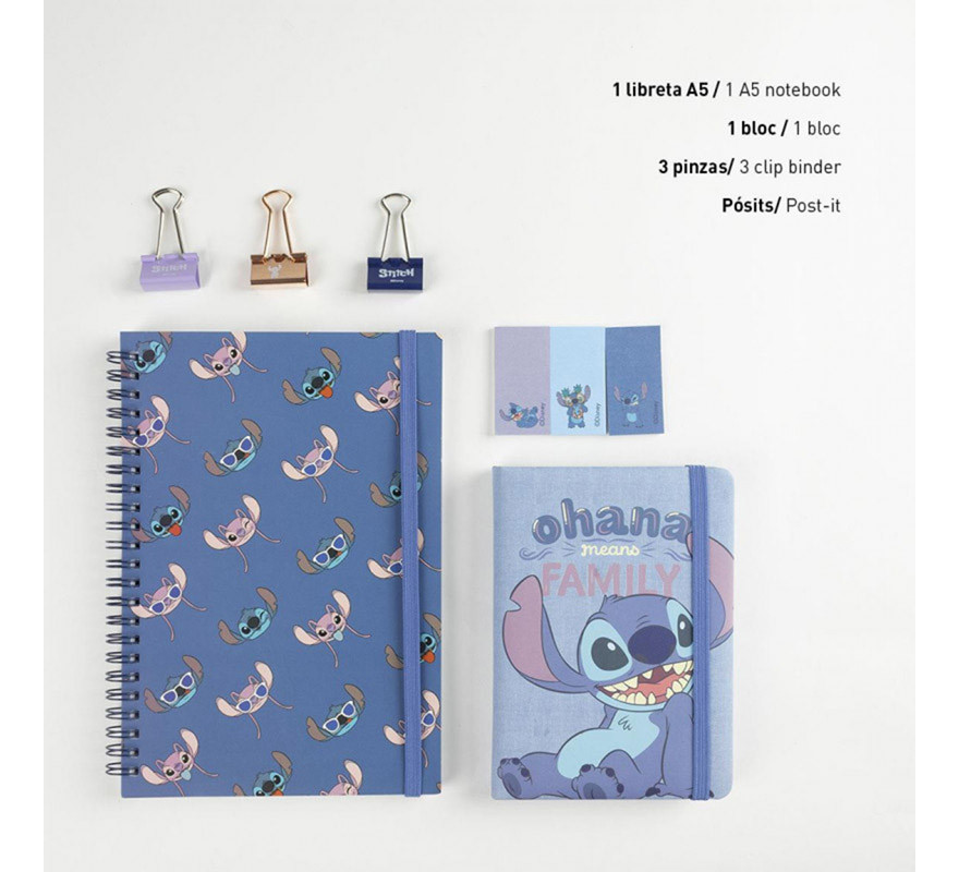 Set de Papelería Stitch Ohana-B