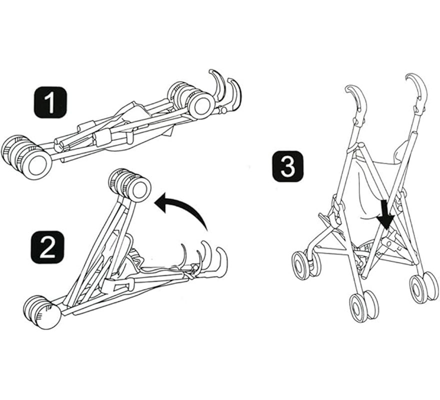 Sillita Paraguas Básica rosa para Muñecas-B